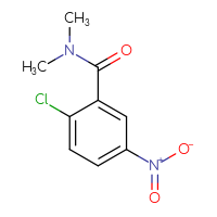Chemical structure of 2-chloro-N,N-dimethyl-5-nitrobenzamide - CSSB00000159543