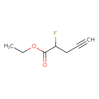 Chemical structure of ethyl 2-fluoropent-4-ynoate - CSSB00135123012