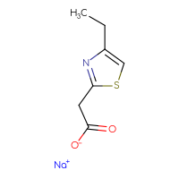 Chemical structure of sodium 2-(4-ethyl-1,3-thiazol-2-yl)acetate - CSSB00000765104