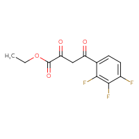 Chemical structure of ethyl 2,4-dioxo-4-(2,3,4-trifluorophenyl)butanoate - CSSB00134300892