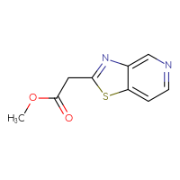 Chemical structure of methyl 2-{[1,3]thiazolo[4,5-c]pyridin-2-yl}acetate - CSSB00012582224