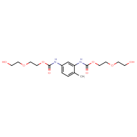 Chemical structure of 2-(2-hydroxyethoxy)ethyl N-[3-({[2-(2-hydroxyethoxy)ethoxy]carbonyl}amino)-4-methylphenyl]carbamate - CSSB14929133327