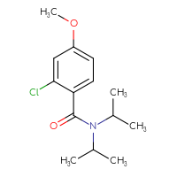 Chemical structure of 2-chloro-4-methoxy-N,N-bis(propan-2-yl)benzamide - CSSB00103885515