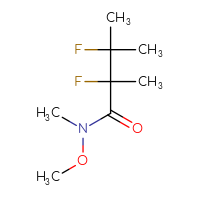 Chemical structure of 2,3-difluoro-N-methoxy-N,2,3-trimethylbutanamide - CSSB00153988371