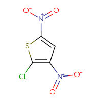 Chemical structure of 2-chloro-3,5-dinitrothiophene - CSSB00009995468