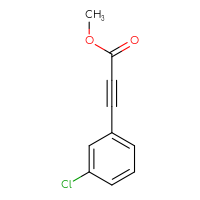 Chemical structure of methyl 3-(3-chlorophenyl)prop-2-ynoate - CSSB00012100181