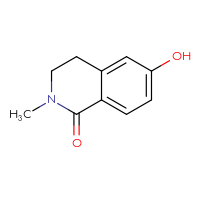 Chemical structure of 6-hydroxy-2-methyl-1,2,3,4-tetrahydroisoquinolin-1-one - CSSB00009868521