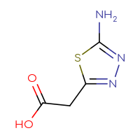 Chemical structure of 2-(5-amino-1,3,4-thiadiazol-2-yl)acetic acid - CSSB00000015901
