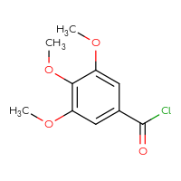 Chemical structure of 3,4,5-trimethoxybenzoyl chloride - CSSB00000210650