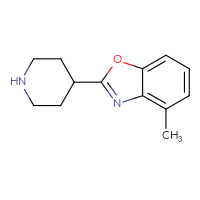 Chemical structure of 4-methyl-2-(piperidin-4-yl)-1,3-benzoxazole - CSSB00005481618