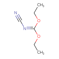 Chemical structure of ethyl N-cyanoethoxycarboximidate - CSSB00016171281