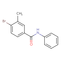 Chemical structure of 4-bromo-3-methyl-N-phenylbenzamide - CSSB00003677310