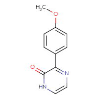 Chemical structure of 3-(4-methoxyphenyl)-1,2-dihydropyrazin-2-one - CSSB00013218697
