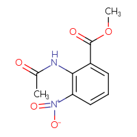 Chemical structure of methyl 2-acetamido-3-nitrobenzoate - CSSB00000762388