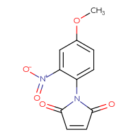 Chemical structure of 1-(4-methoxy-2-nitrophenyl)-2,5-dihydro-1H-pyrrole-2,5-dione - CSSB00000595224
