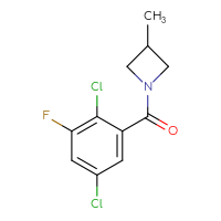 Chemical structure of 1-(2,5-dichloro-3-fluorobenzoyl)-3-methylazetidine - CSSB06466635915