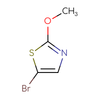 Chemical structure of 5-bromo-2-methoxy-1,3-thiazole - CSSB00000729428