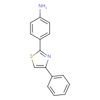 Chemical structure of 4-(4-phenyl-1,3-thiazol-2-yl)aniline - CSSB00007784505