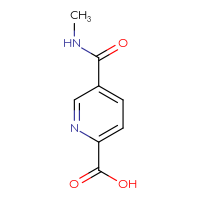 Chemical structure of 5-(methylcarbamoyl)pyridine-2-carboxylic acid - CSSB00011206661