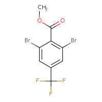 Chemical structure of methyl 2,6-dibromo-4-(trifluoromethyl)benzoate - CSSB00031021310