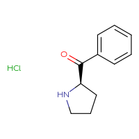 Chemical structure of (2R)-2-benzoylpyrrolidine hydrochloride - CSSB00015204310