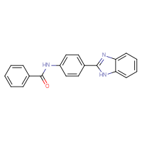 Chemical structure of N-[4-(1H-1,3-benzodiazol-2-yl)phenyl]benzamide - CSSB00046259727