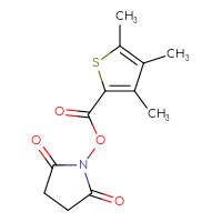 Chemical structure of 2,5-dioxopyrrolidin-1-yl 3,4,5-trimethylthiophene-2-carboxylate - CSSB02504271537