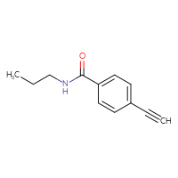 Chemical structure of 4-ethynyl-N-propylbenzamide - CSSB00103303524