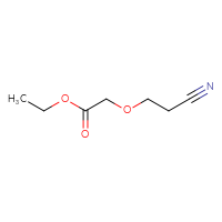 Chemical structure of ethyl 2-(2-cyanoethoxy)acetate - CSSB00028991835