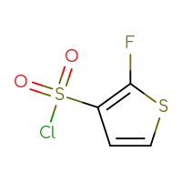 Chemical structure of 2-fluorothiophene-3-sulfonyl chloride - CSSB03552145291