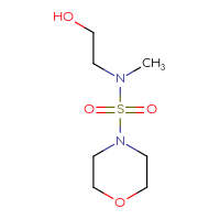 Chemical structure of 2-[methyl(morpholine-4-sulfonyl)amino]ethan-1-ol - CSSB00000753615