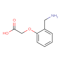 Chemical structure of 2-[2-(aminomethyl)phenoxy]acetic acid - CSSB00011440100