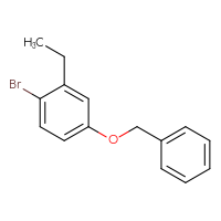 Chemical structure of 4-(benzyloxy)-1-bromo-2-ethylbenzene - CSSB00010269553