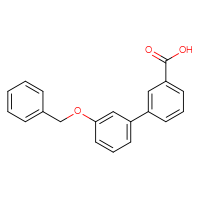 Chemical structure of 3'-(benzyloxy)-[1,1'-biphenyl]-3-carboxylic acid - CSSB00010176279