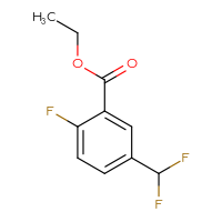 Chemical structure of ethyl 5-(difluoromethyl)-2-fluorobenzoate - CSSB00030957058