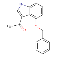 Chemical structure of 1-[4-(benzyloxy)-1H-indol-3-yl]ethan-1-one - CSSB00116470665