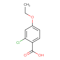Chemical structure of 2-chloro-4-ethoxybenzoic acid - CSSB00011780055