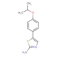 Chemical structure of 5-[4-(propan-2-yloxy)phenyl]-1,3-thiazol-2-amine - CSSB00005482873