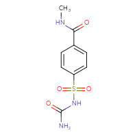 Chemical structure of 4-[(carbamoylamino)sulfonyl]-N-methylbenzamide - CSSB02283619909