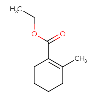 Chemical structure of ethyl 2-methylcyclohex-1-ene-1-carboxylate - CSSB00016146237