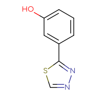 Chemical structure of 3-(1,3,4-thiadiazol-2-yl)phenol - CSSB00010662206