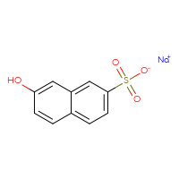 Chemical structure of sodium 7-hydroxynaphthalene-2-sulfonate - CSSB00000034391