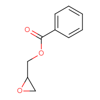 Chemical structure of (oxiran-2-yl)methyl benzoate - CSSB00000077748