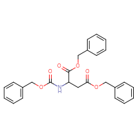 Chemical structure of 1,4-dibenzyl 2-{[(benzyloxy)carbonyl]amino}butanedioate - CSSB00000038472