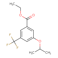 Chemical structure of ethyl 3-(propan-2-yloxy)-5-(trifluoromethyl)benzoate - CSSB06318413398