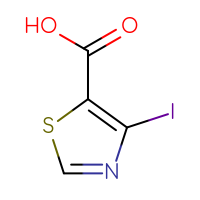 Chemical structure of 4-iodo-1,3-thiazole-5-carboxylic acid - CSSB00135537087