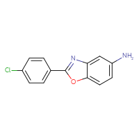Chemical structure of 2-(4-chlorophenyl)-1,3-benzoxazol-5-amine - CSSB00000596490