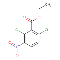 Chemical structure of ethyl 2,6-dichloro-3-nitrobenzoate - CSSB00011298367