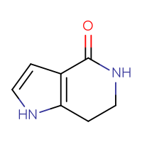 Chemical structure of 1H,4H,5H,6H,7H-pyrrolo[3,2-c]pyridin-4-one - CSSB00000103860