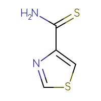 Chemical structure of 1,3-thiazole-4-carbothioamide - CSSB00011934372